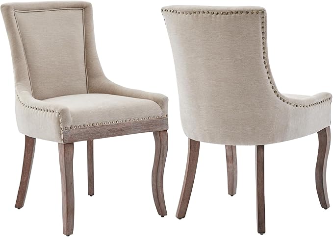 Modern Dining Chairs Set of 2, High Back Dining Chairs Side Chairs by MZDOO