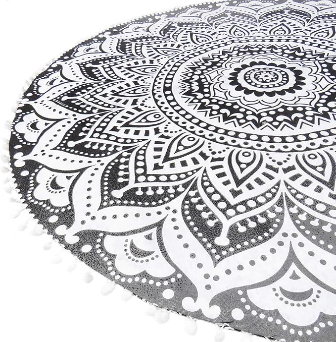 Mandala Floor Pillow Cover Meditation Cushion Seating Throw Hippie Round - Image 7