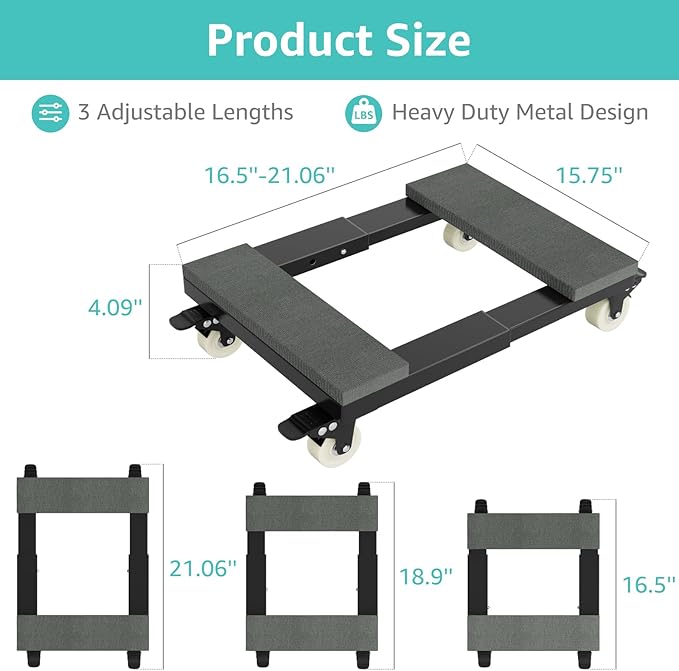 Heavy Duty Furniture Moving Dolly - Image 3