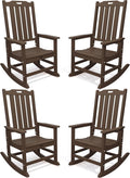 THOEOE Oversized Rocking Chair Set of 4, Outdoor Rocking Chair by THOEOE