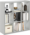 Furinno Cubicle Open Back Decorative Cube Storage Organizer, Light Grey by Furinno-FitsYourSpaceFitsYourBudget