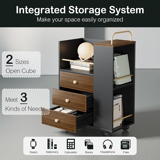 ModernMate Home Office Furniture Set, Mobile File Cabinet - Image 7