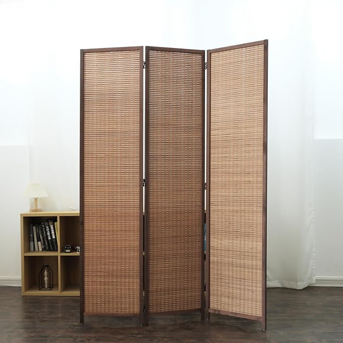 Furnnylane 3 Panel Bamboo Room Divider - Image 2