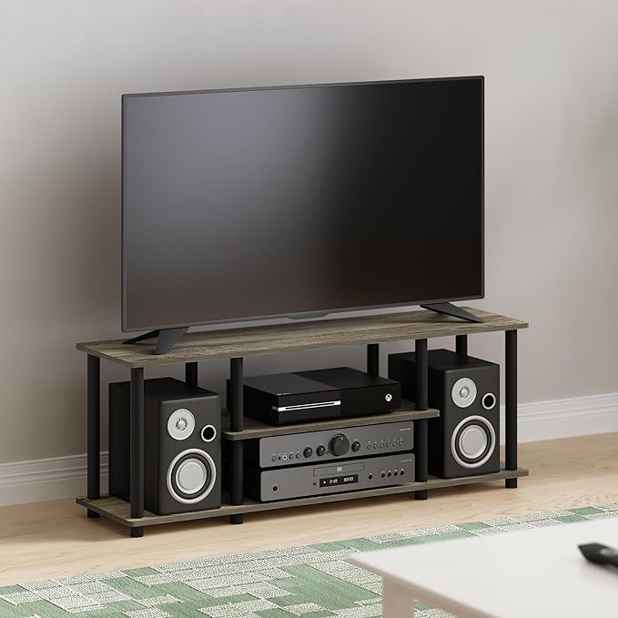Furinno Turn-N-Tube No Tools 3D 3-Tier Entertainment TV Stand up to 50 inch TV - Image 2