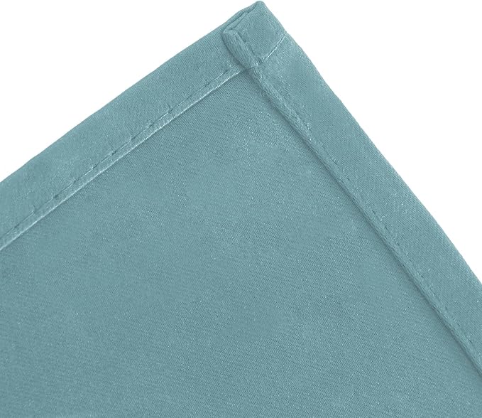 LEMOMO Stone Blue Blackout Curtains 52 x 63 Inch Length/Set of 2 Curtain - Image 7