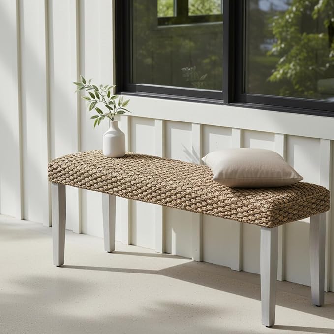 Solid Wood Acacia Indoor Bench - Image 3
