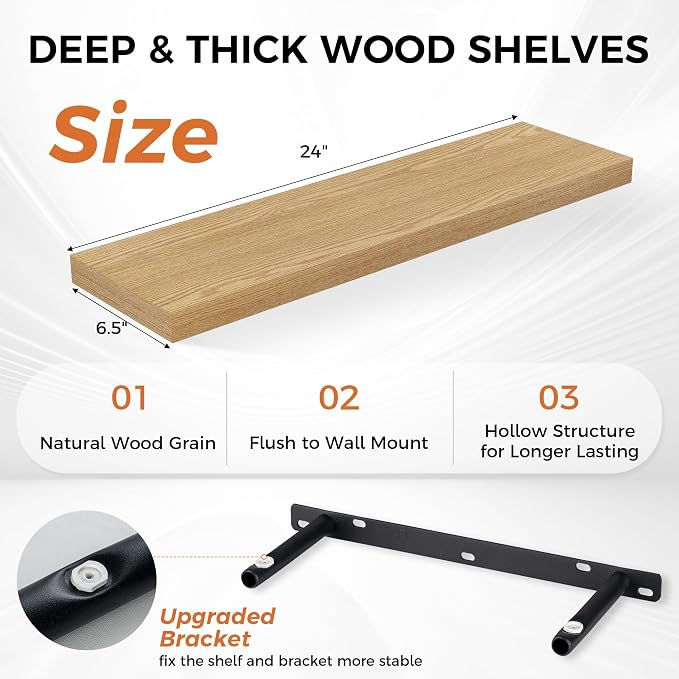 Fun Memories Floating Shelves for Wall, Floating Shelf for Living Room - Image 3
