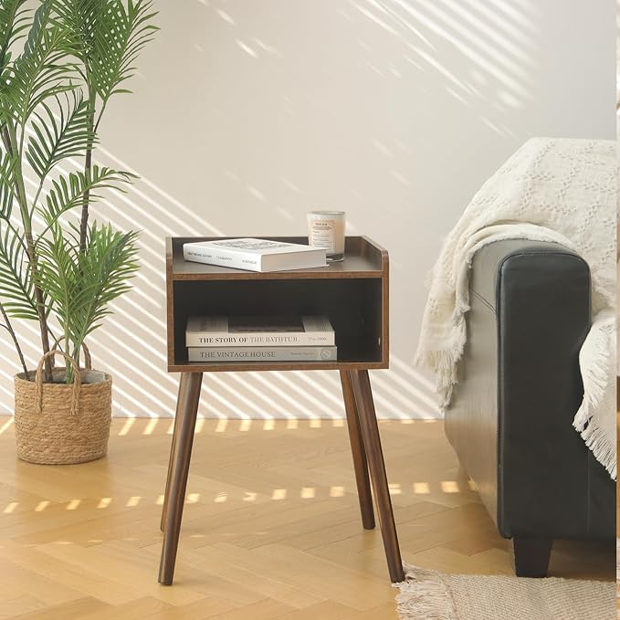 MaxSmeo Night Stand Set 2, Mid Century Modern Side Table Bedroom - Image 7