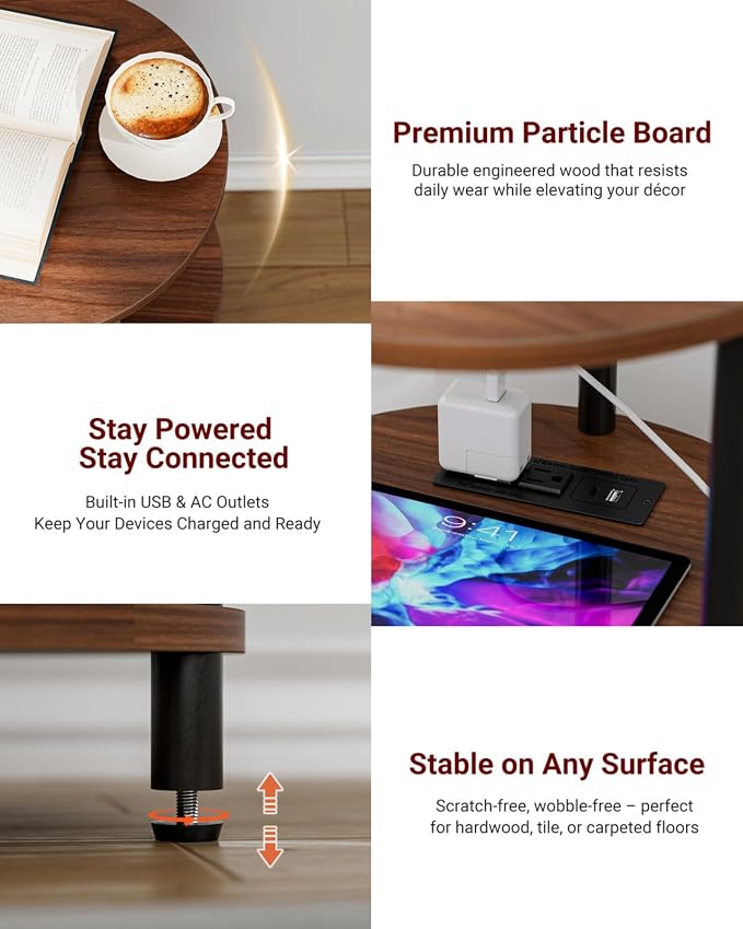 XBurmo Small Round End Table - Image 3