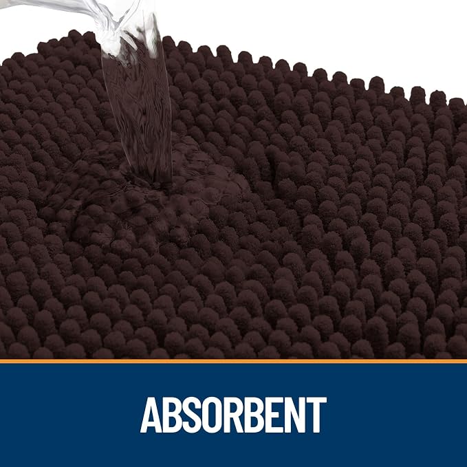 OLANLY Dog Door Mat for Muddy Paws 47x20, Paw Print Design, Absorbs Moisture - Image 3
