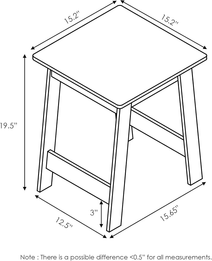 Furinno Beginning End Table, French Oak Grey - Image 3