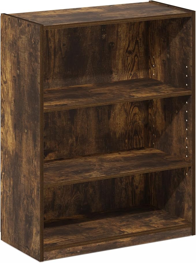 Furinno GEHRY Book Shelf, 3-Tier Small Bookshelf, Bookcase - Image 5