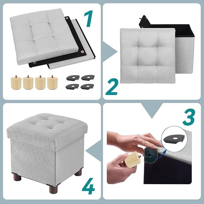 BRIAN & DANY Small Ottoman - Image 3
