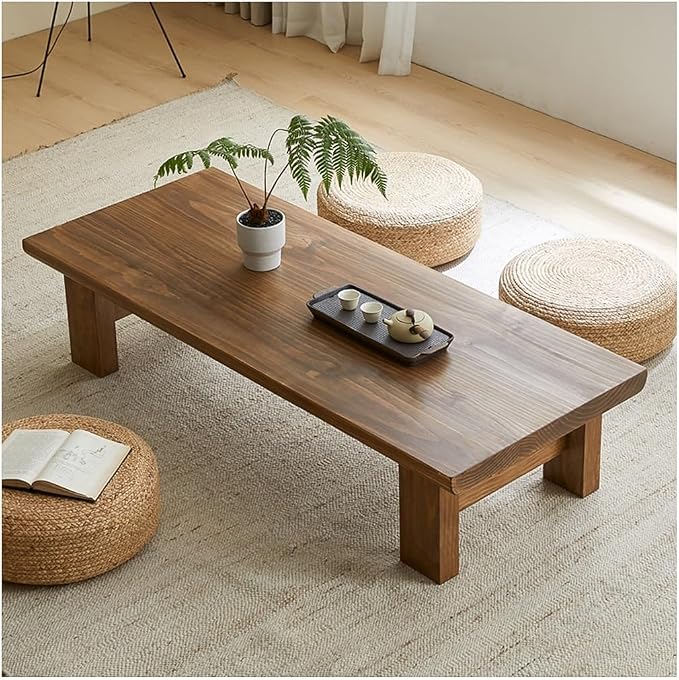Japanese Floor Table, Vintage Tea Table, Rectangular Style Tatami Table by Unknown