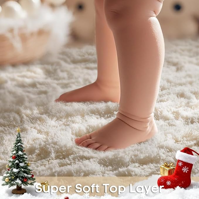 Ophanie Runner Rug for Hallway, 3x6 Washable Non-Slip Fluffy Soft Bedside Rugs - Image 2