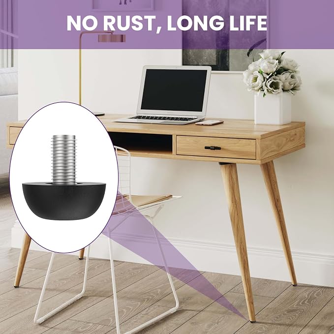 M8 Adjustable Furniture Leg, 304 Stainless Steel Furniture Feet, 8mm x 1.25 - Image 6
