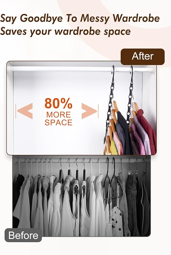 HOUSE DAY Closet Organizers and Storage 6 Pack, College Dorm Room Essentials - Image 3