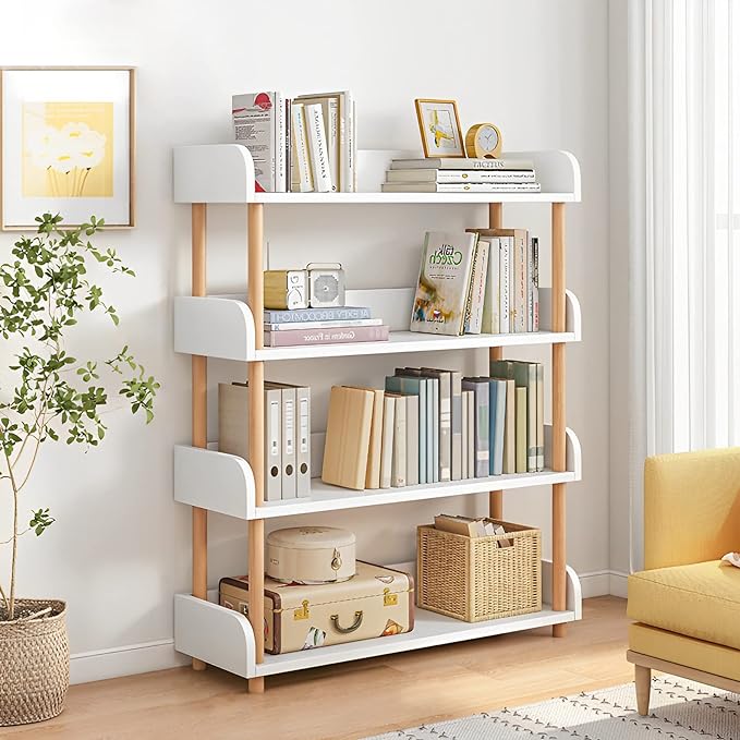 OSCHF 4-Tier Wooden Open Bookcase by OSCHF