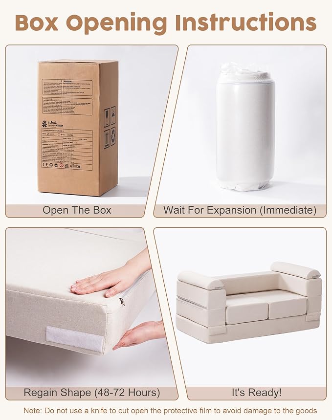 ROBUD Kids Couch, DIY-Style & Washable Toddler Sofa - Image 8