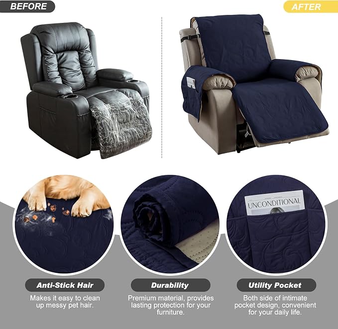 100% Waterproof Recliner Chair Cover, Recliner Chair Covers - Image 4
