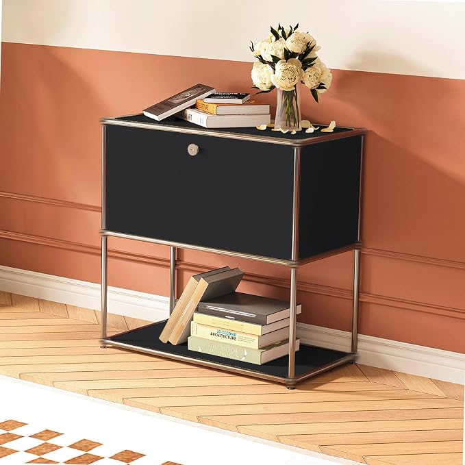 Modern Storage Cabinet Sideboard Versatile Free-Standing Organizer Cabinets - Image 2