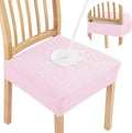 Smiry Waterproof Seat Covers for Dining Room Chairs Set of 4, Stretch Jacquard by Smiry