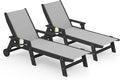 SERWALL Textilene Patio Chaise Lounge Chair Set of 2 by SERWALL