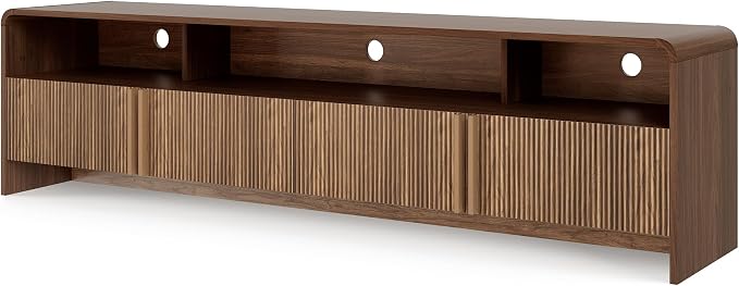 AMERLIFE 70" Fluted Wood TV Stand - Image 9
