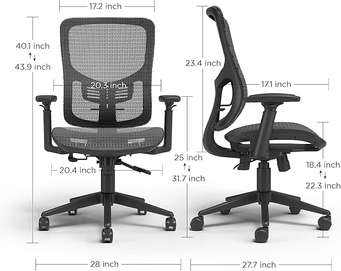 STAPLES Kroy Ergonomic Task Chair, Lumbar Support, Adjustable Height - Image 7