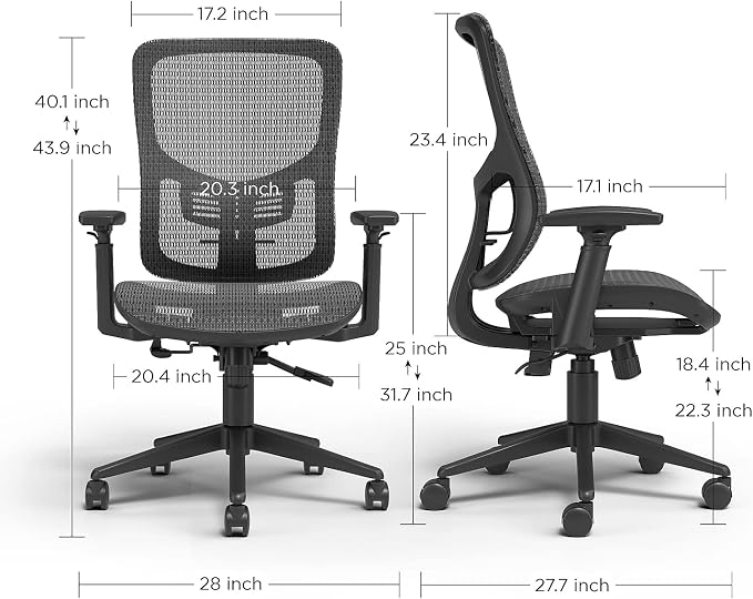 STAPLES Kroy Ergonomic Task Chair, Lumbar Support, Adjustable Height - Image 2