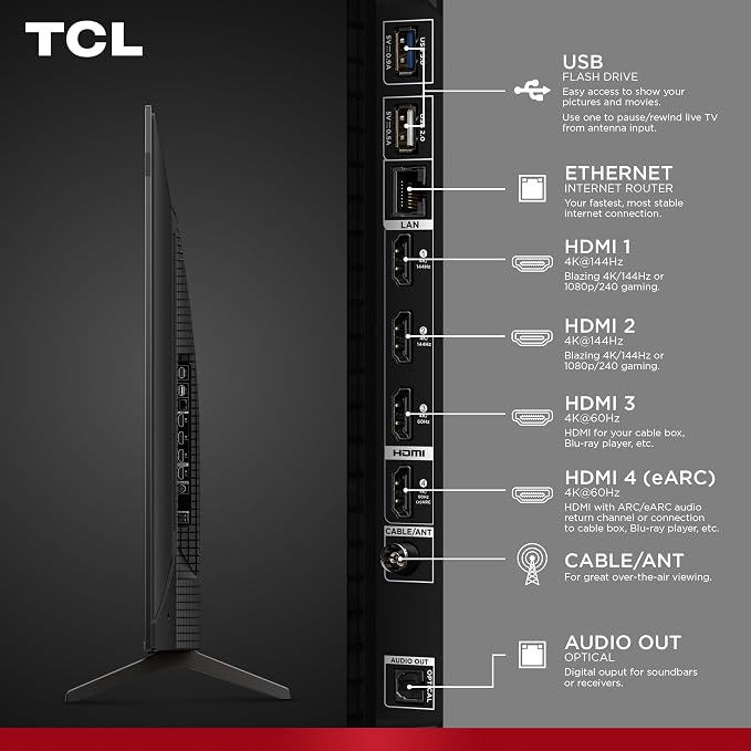 TCL Amazon Exclusive 55 Inch Class T7 Series | 4K QLED HDR Lag-Free Smart - Image 21