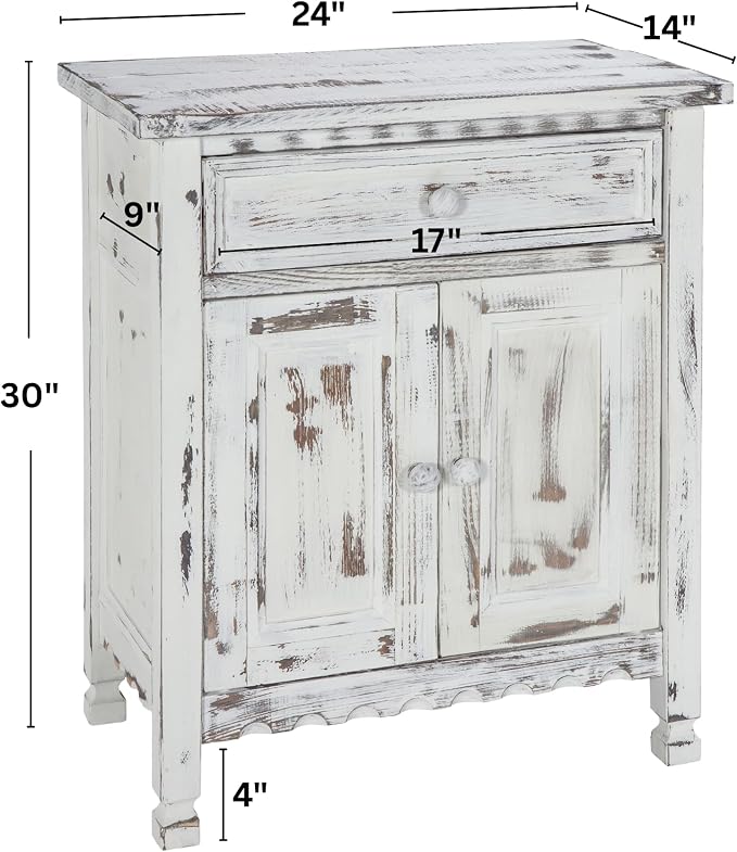 Alaterre Furniture Country Cottage Accent Cabinet - Image 3