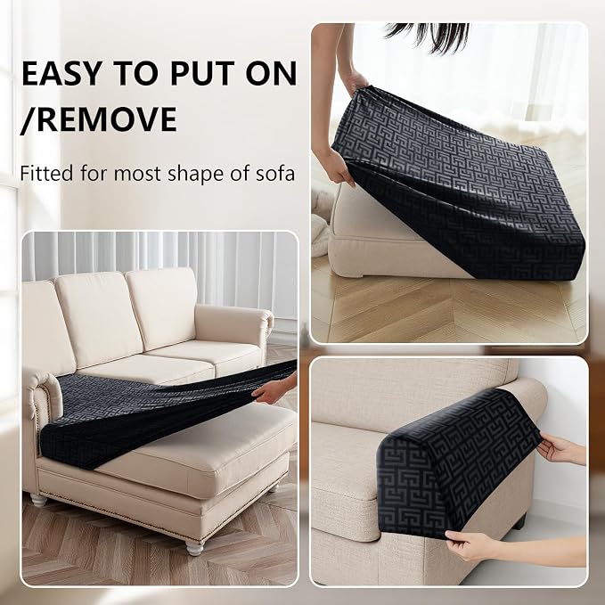 UNBBRRL Stretch Couch Armrest Covers - Image 4