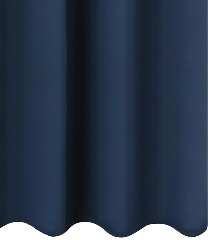 LEMOMO Navy Blue Thermal Blackout Curtains/38 x 63 Inch/Set of 2 Panels Room - Image 9