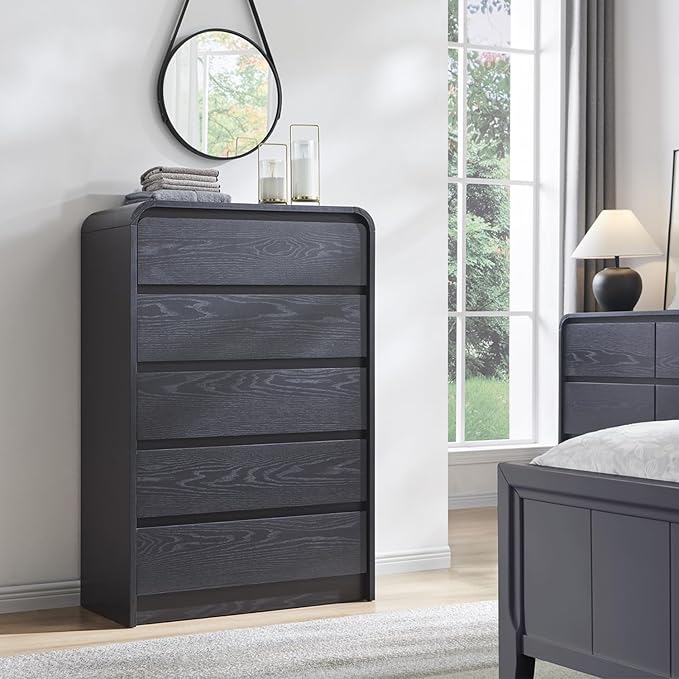 Aitjunz Modern 5 Drawers Dresser - Image 3