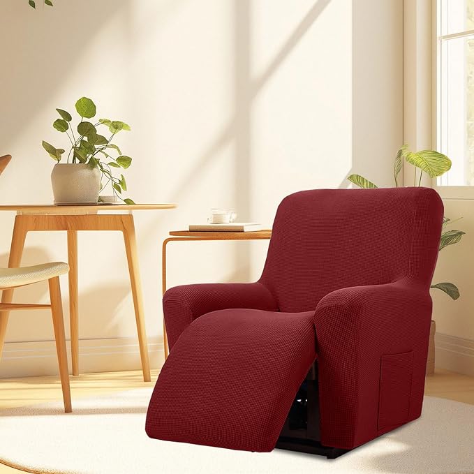Cupuamon Recliner Chair Covers, Lazy Boy Recliner Covers Stretch Reclining - Image 7