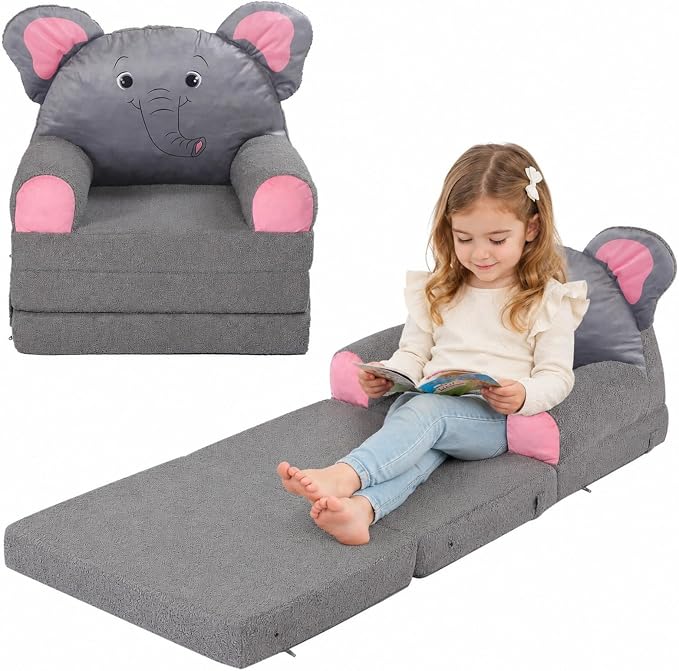 MOMCAYWEX Kids Sofa, Sherpa Couch by MOMCAYWEX