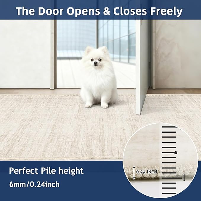 2.5x10 Washable Runner Rugs, 10 ft Runner Rug - Image 5