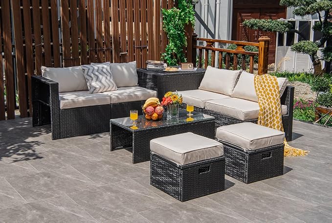 Tangkula 8 Pieces Patio Furniture Set - Image 9