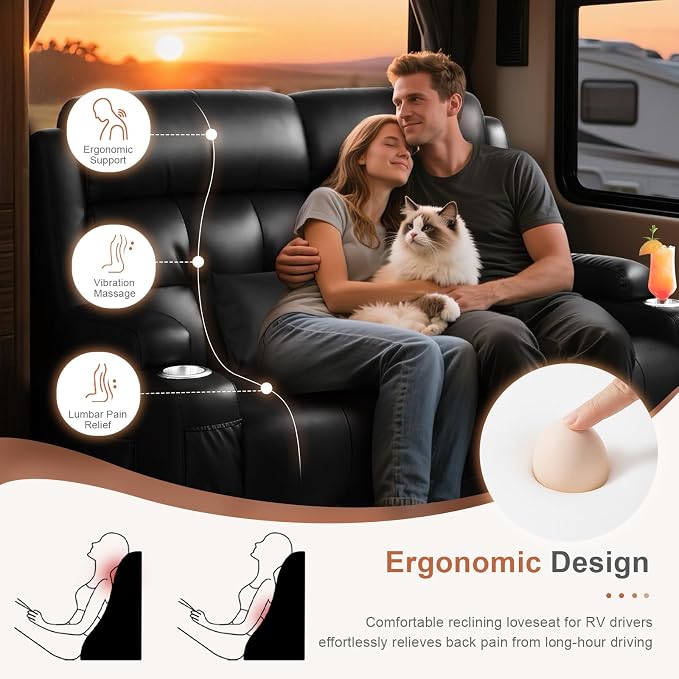 Power Loveseat Recliner Sofa - Image 3
