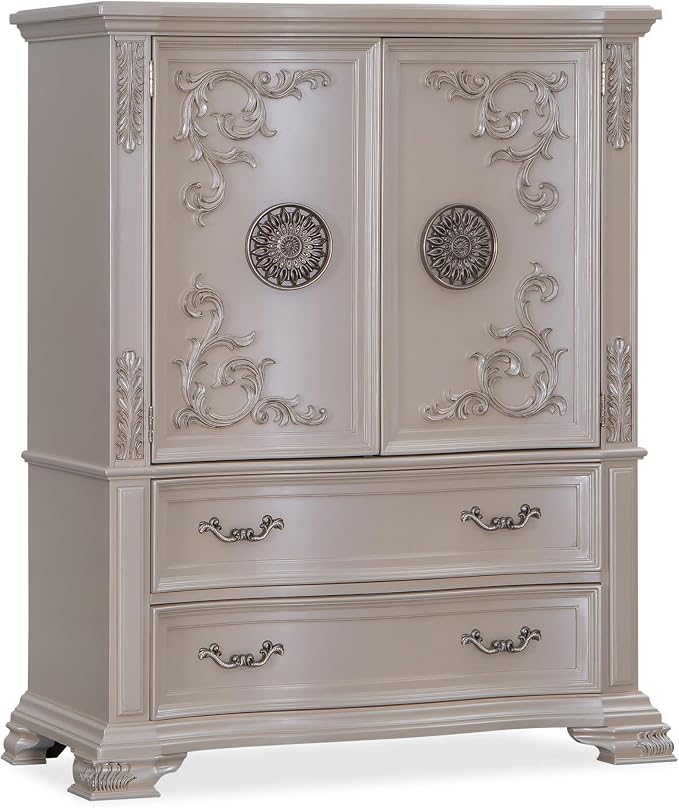 First of a Kind Santa Monica Traditional 5 Piece Queen Bedroom Set - Image 6