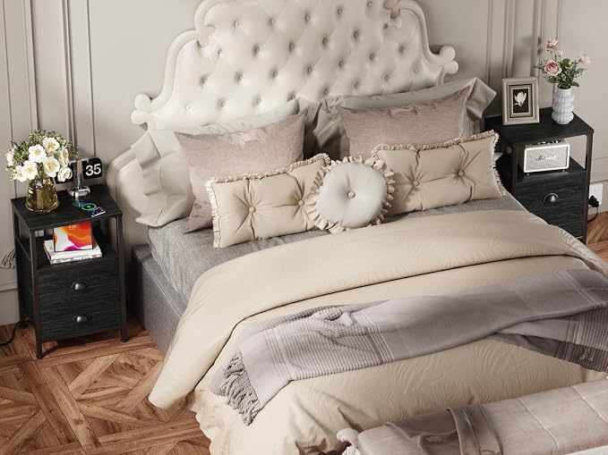 Furologee Nightstands Set of 2, End Tables - Image 8