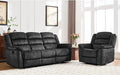 EBELLO 2 Pieces Reclining Couch Furniture Set, Soft Fabric Manual Recliner Sofa by EBELLO