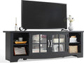 LINSY HOME TV Stand for 75 Inch TV, Modern Farmhouse Entertainment Center by LINSYHOME