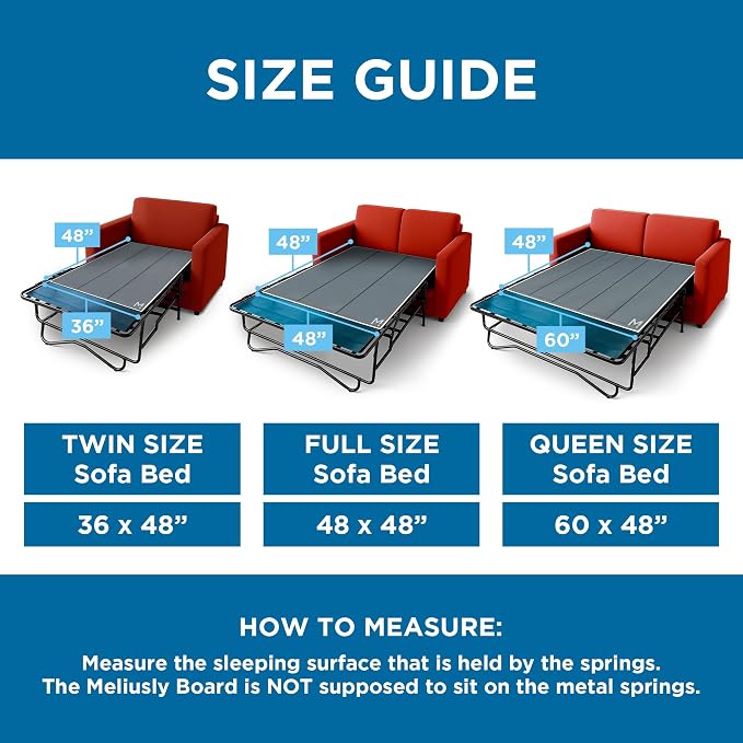 Meliusly Sleeper Sofa Support Board Twin Size – Durable Support to Fix Sagging - Image 5