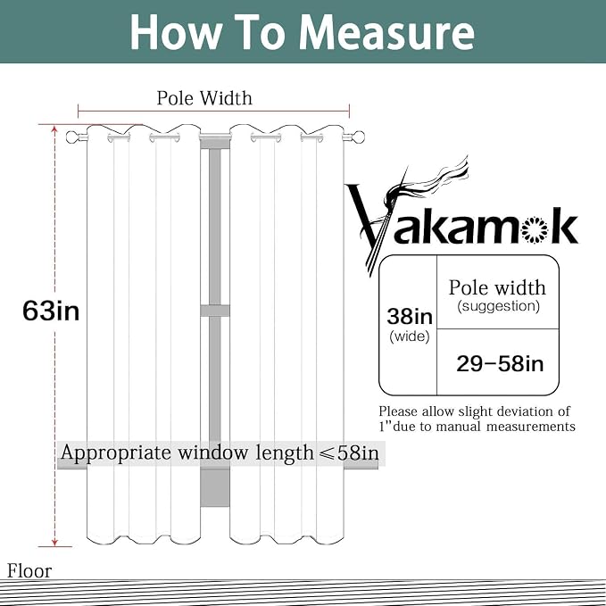 Yakamok Light Blocking Room Darkening Thermal Curtain Panels Blackout Curtains - Image 7