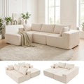DUMOS 108" Boneless Couch, Cloud Sectional Couch by DumosLifestyle