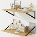 Fun Memories Floating Shelves for Wall, 12 Inch Deep Floating Shelves Set of 2 by FunMemories