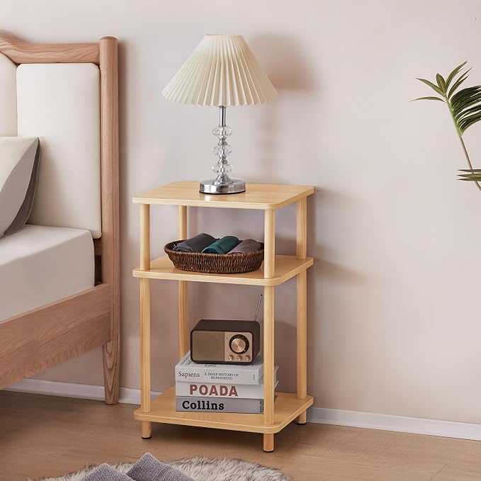 Apicizon 3 Tier End Table, Record Player Stand - Image 5
