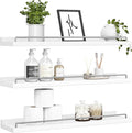 RYOFOBETTO 32 inches Long Floating Shelves, Bathroom Decor Shelves Over Toilet by RYOFOBETTO